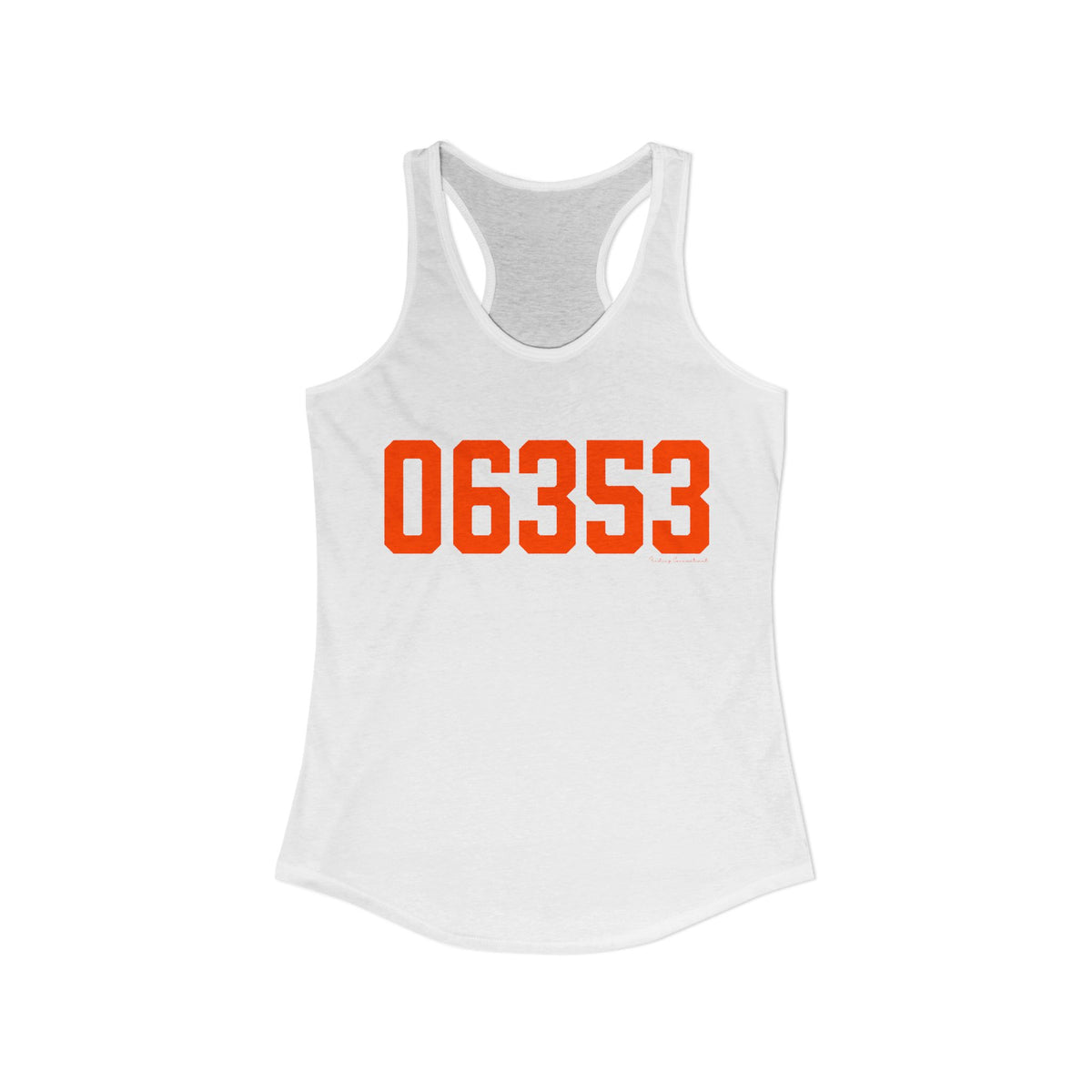 06353 Lyme Connecticut Zip Code Women's Ideal Racerback Tank Top