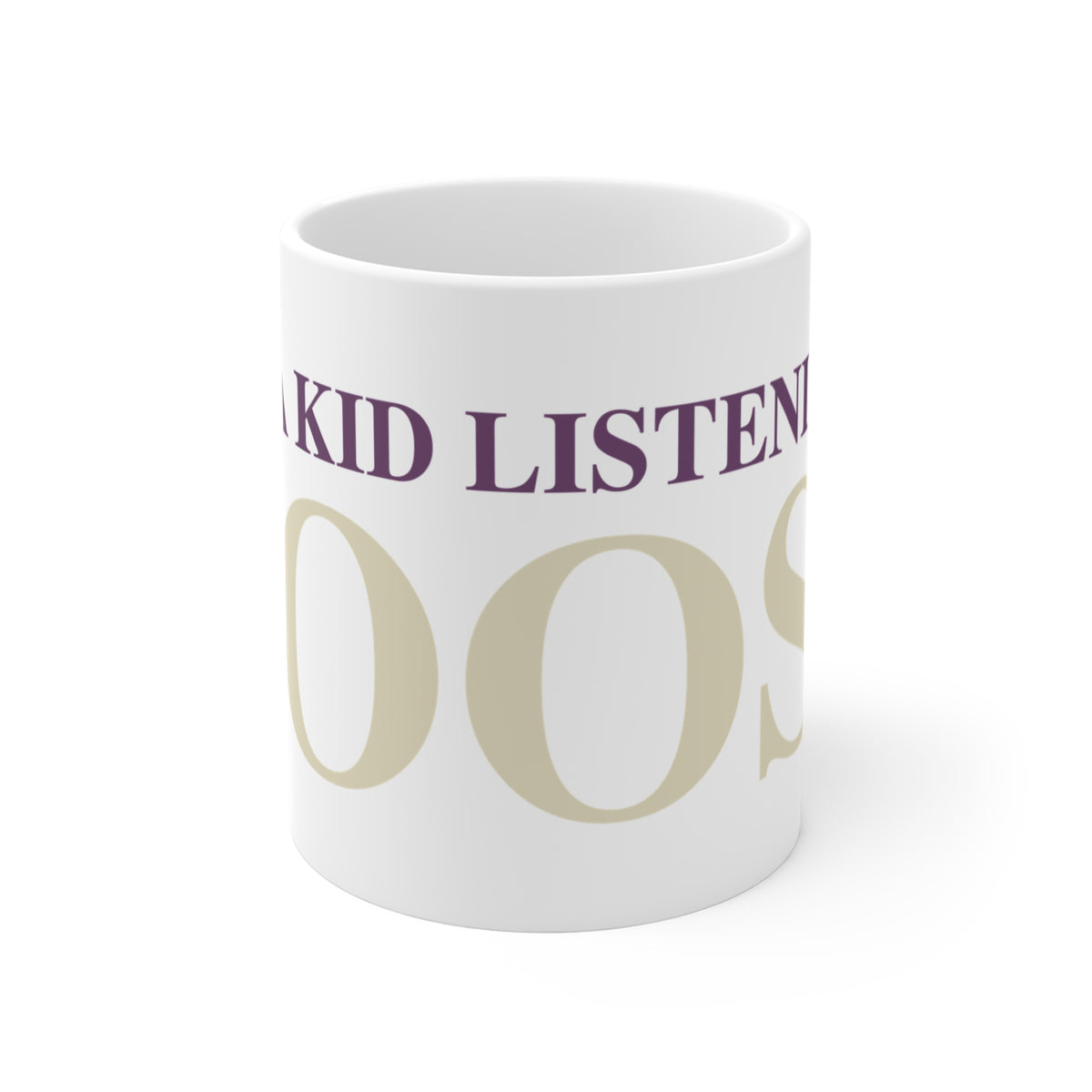 Just a kid Listening  to Goose - Cream & Purple Mug 11oz