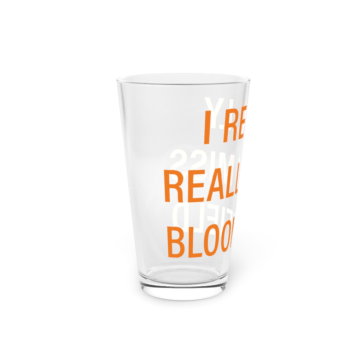 I Really Really Miss Bloomfield  Pint Glass, 16oz
