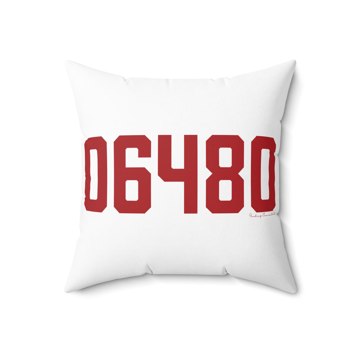 06480 Portland Connecticut Zip Code Spun Polyester Square Pillow