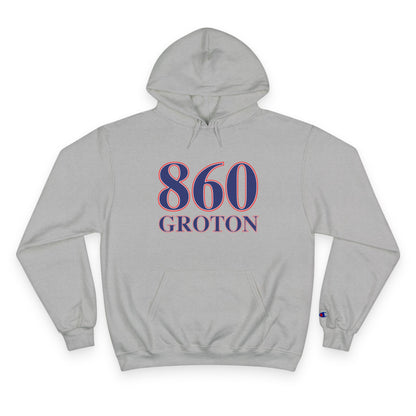 860 Groton Red White & Blue Champion Hoodie