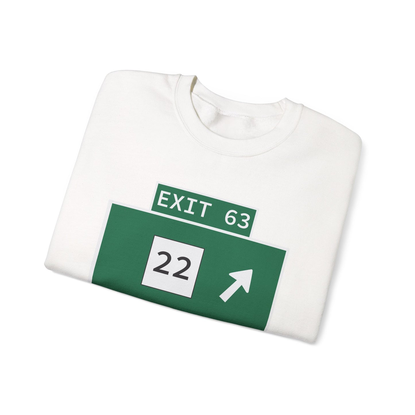 Vintage WCP Exit 63 Sign Unisex Heavy Blend™ Crewneck Sweatshirt
