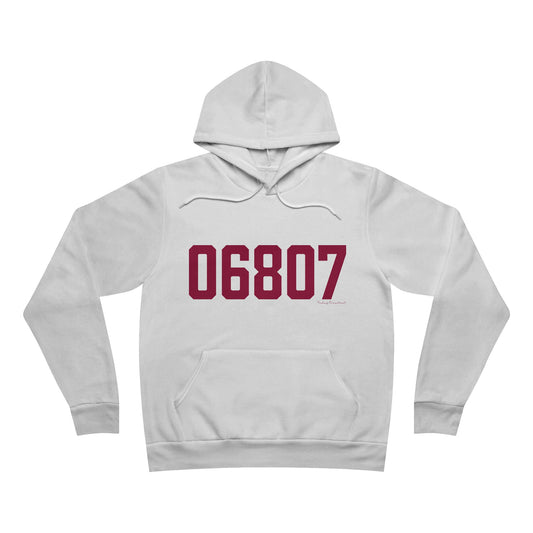 06807 - Greenwich Connecticut Zip Code Unisex Sponge Fleece Pullover Hoodie