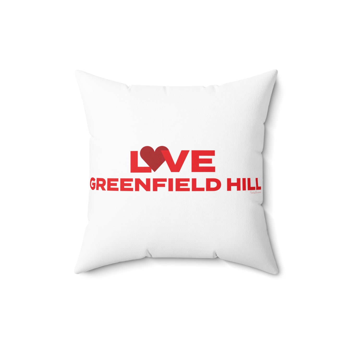 Love Greenfield Hill Spun Polyester Square Pillow