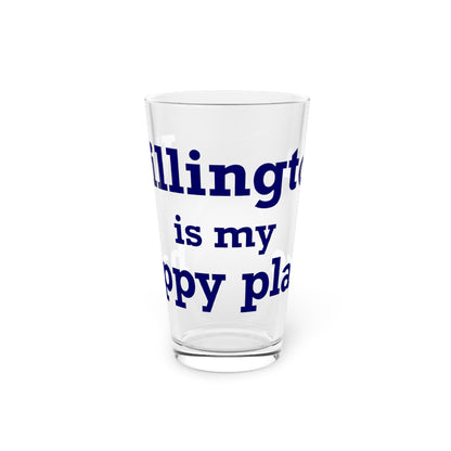 Willington is My Happy Place Pint Glass, 16oz