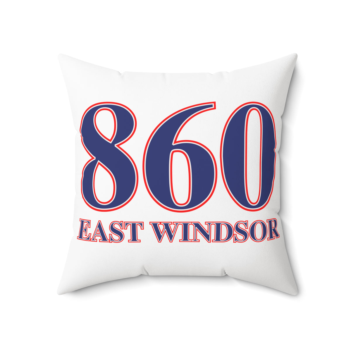 860 East Windsor Red, White & Blue Spun Polyester Square Pillow