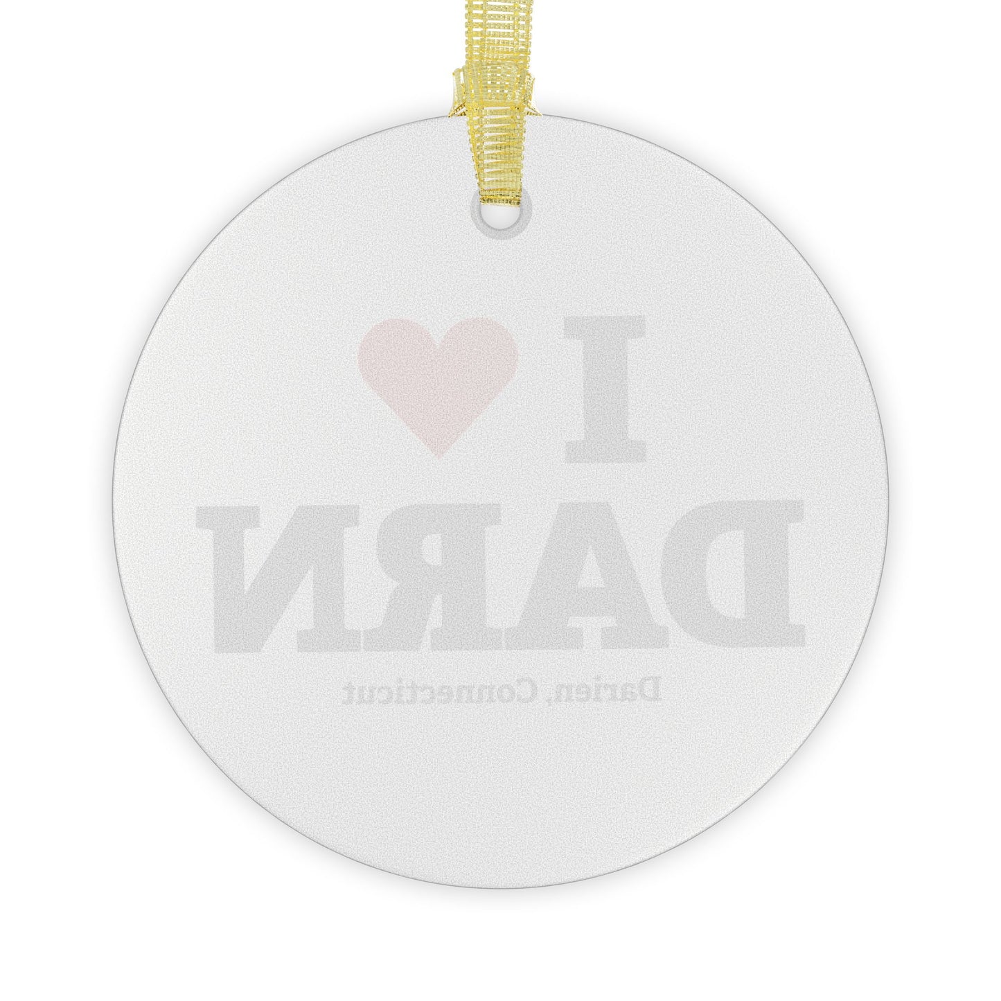 I Heart DARN Glass Ornaments