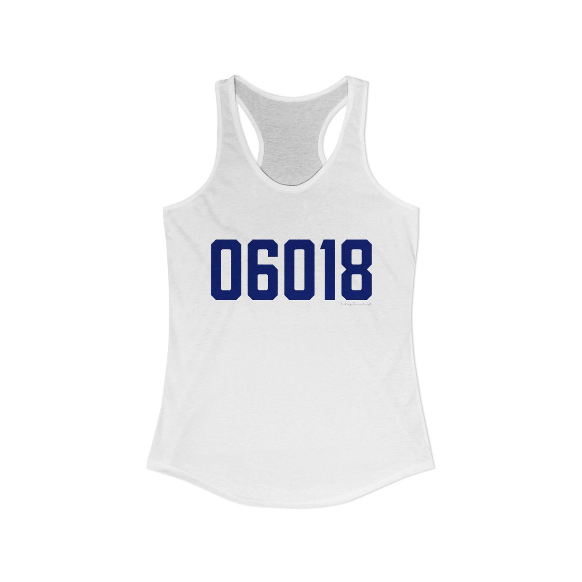 06018 North Canaan Connecticut Zip Code  Women's Ideal Racerback Tank Top