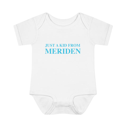 Just a kid from Meriden Infant Baby Rib Bodysuit