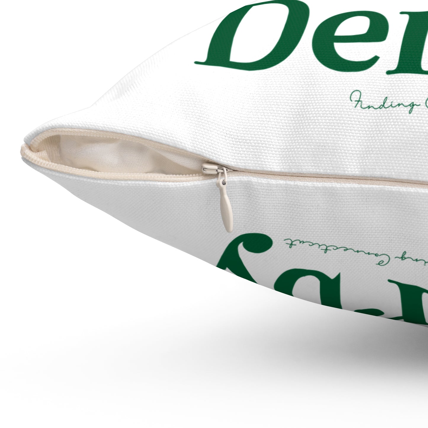 I Clover Derby Spun Polyester Square Pillow