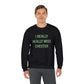 I Really Really Miss Chester Unisex Heavy Blend™ Crewneck Sweatshirt (green)