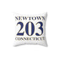 Newtown 203 Connecticut Spun Polyester Square Pillow