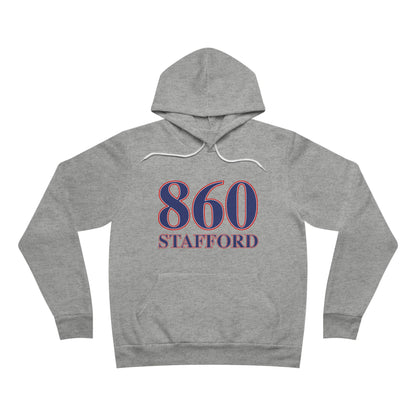 860 Stafford Red White & Blue Unisex Sponge Fleece Pullover Hoodie