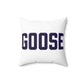 Goose Zip Code Blue & Purple Spun Polyester Square Pillow