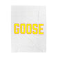 Goose Zip Code Velveteen Plush Blanket