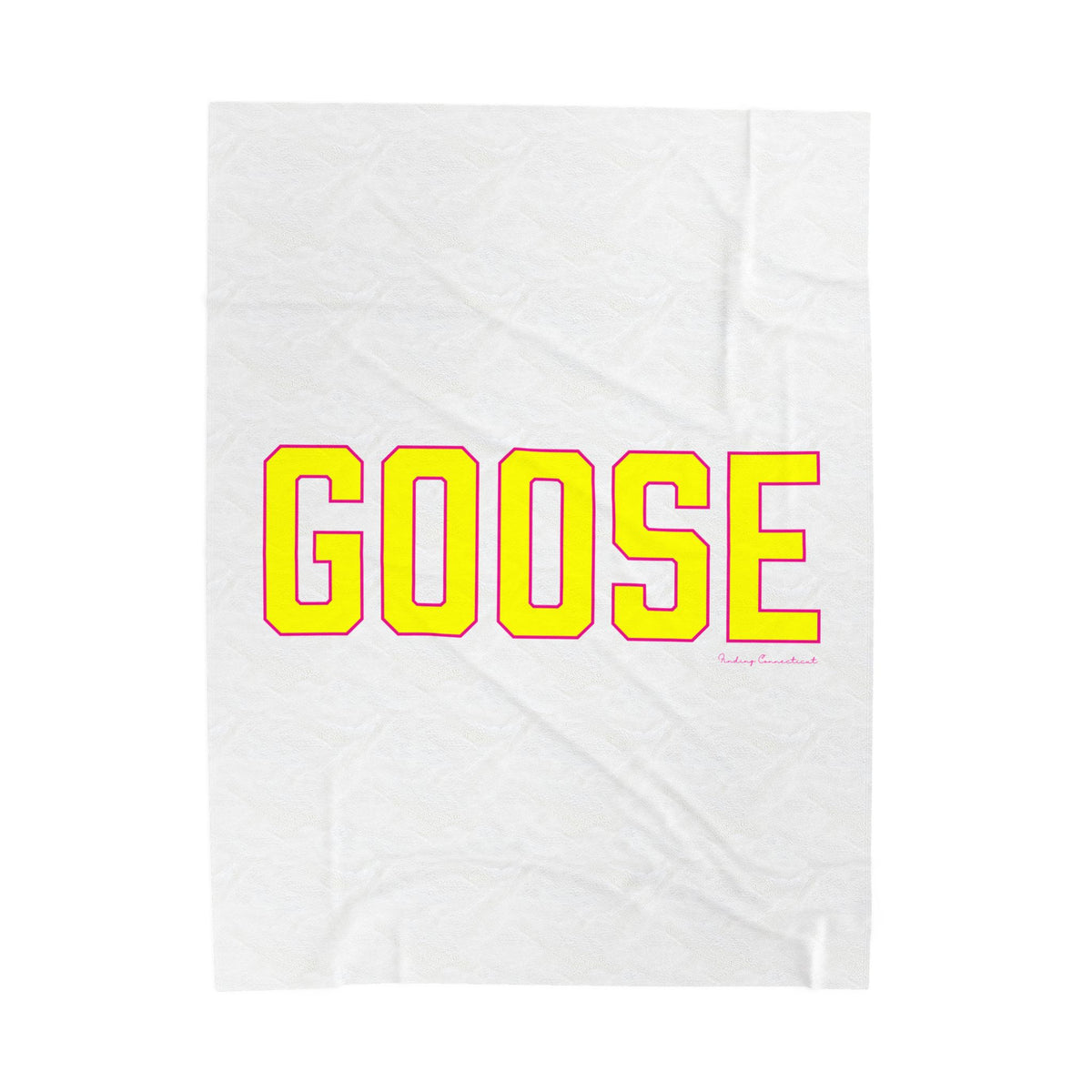 Goose Zip Code Velveteen Plush Blanket