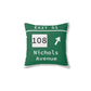 Vintage Merritt Parkway Exit 51 Sign Spun Polyester Square Pillow