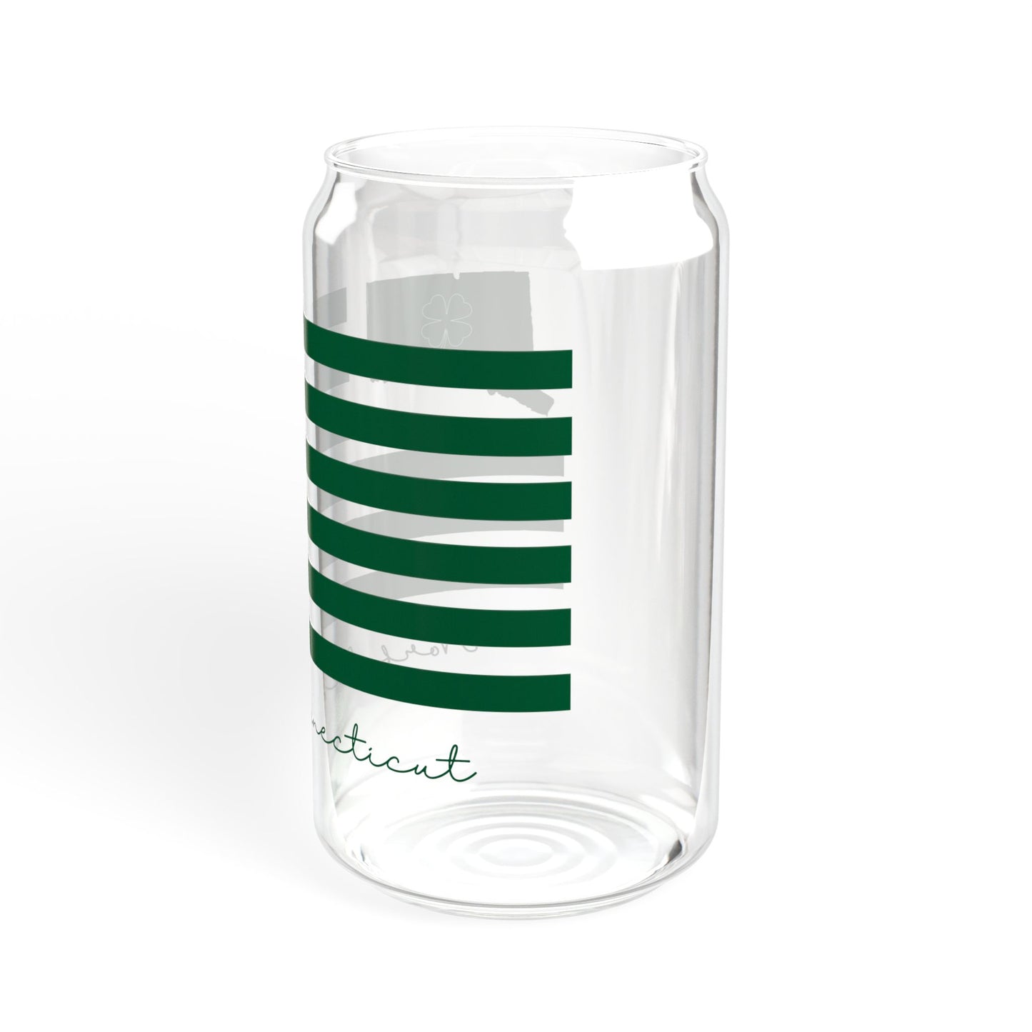Norfolk Connecticut St. Patrick’s Day Flag Sipper Glass, 16oz