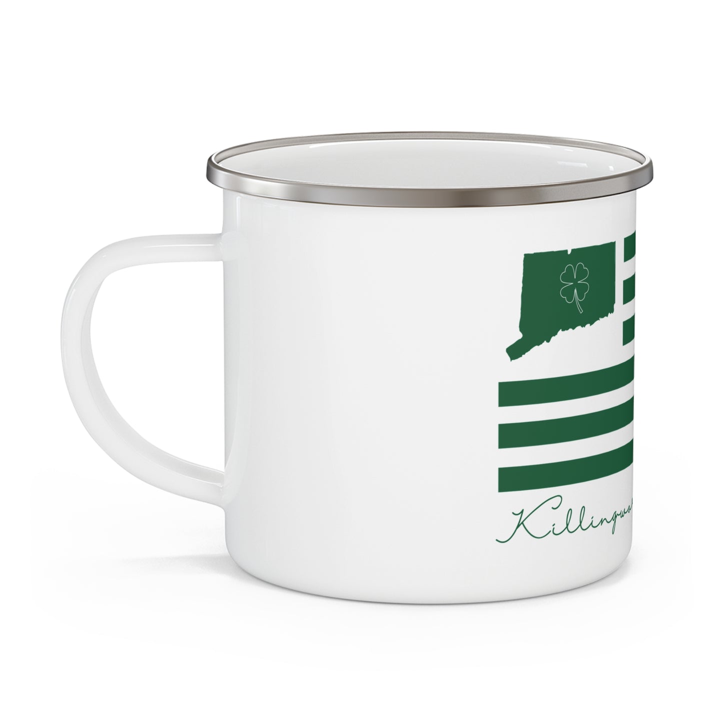 Killingworth Connecticut St. Patrick’s Day Flag Enamel Camping Mug