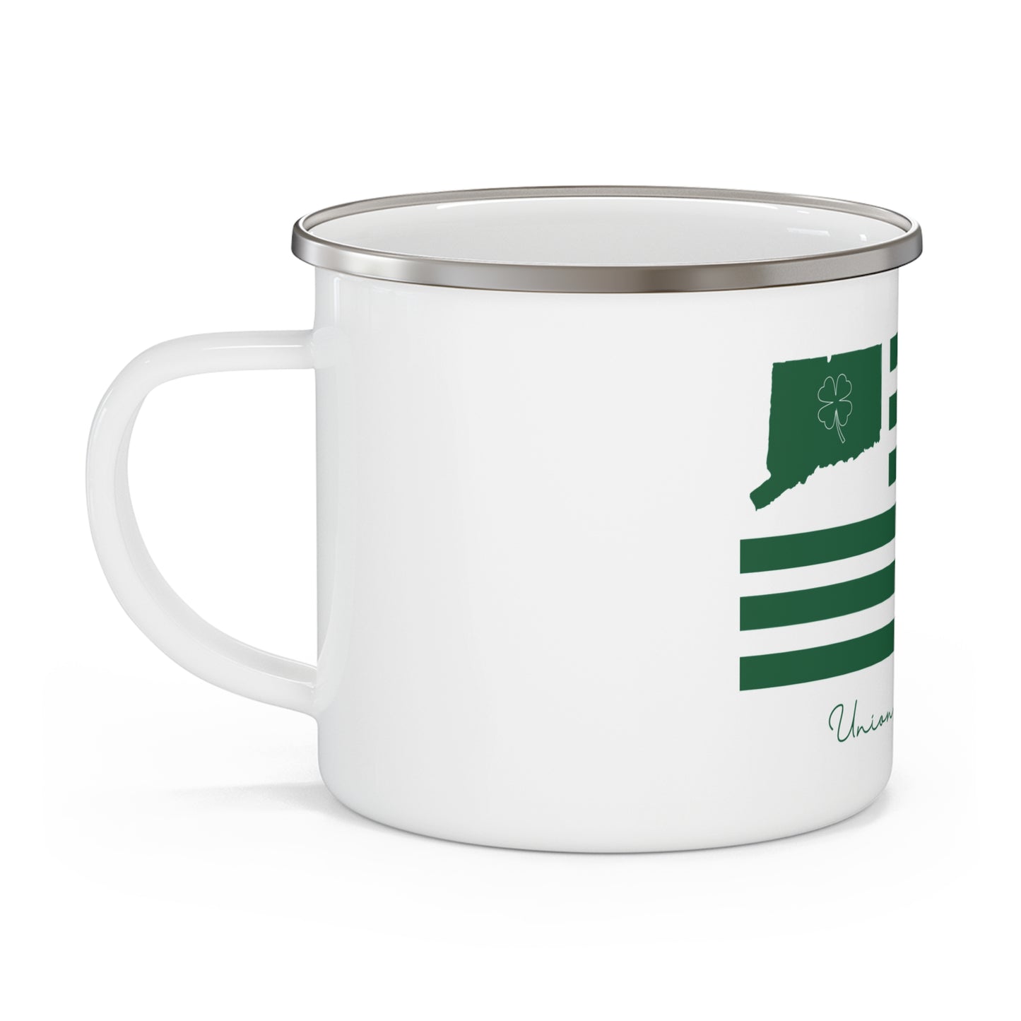 Union Connecticut St. Patrick’s Day Flag Enamel Camping Mug