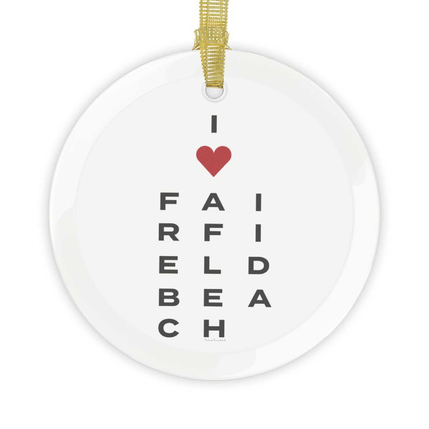 Fairfield Beach Vision Glass Ornaments