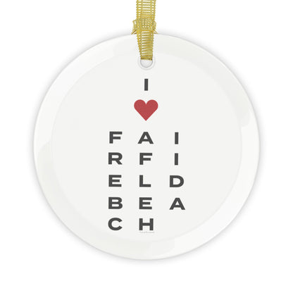 Fairfield Beach Vision Glass Ornaments