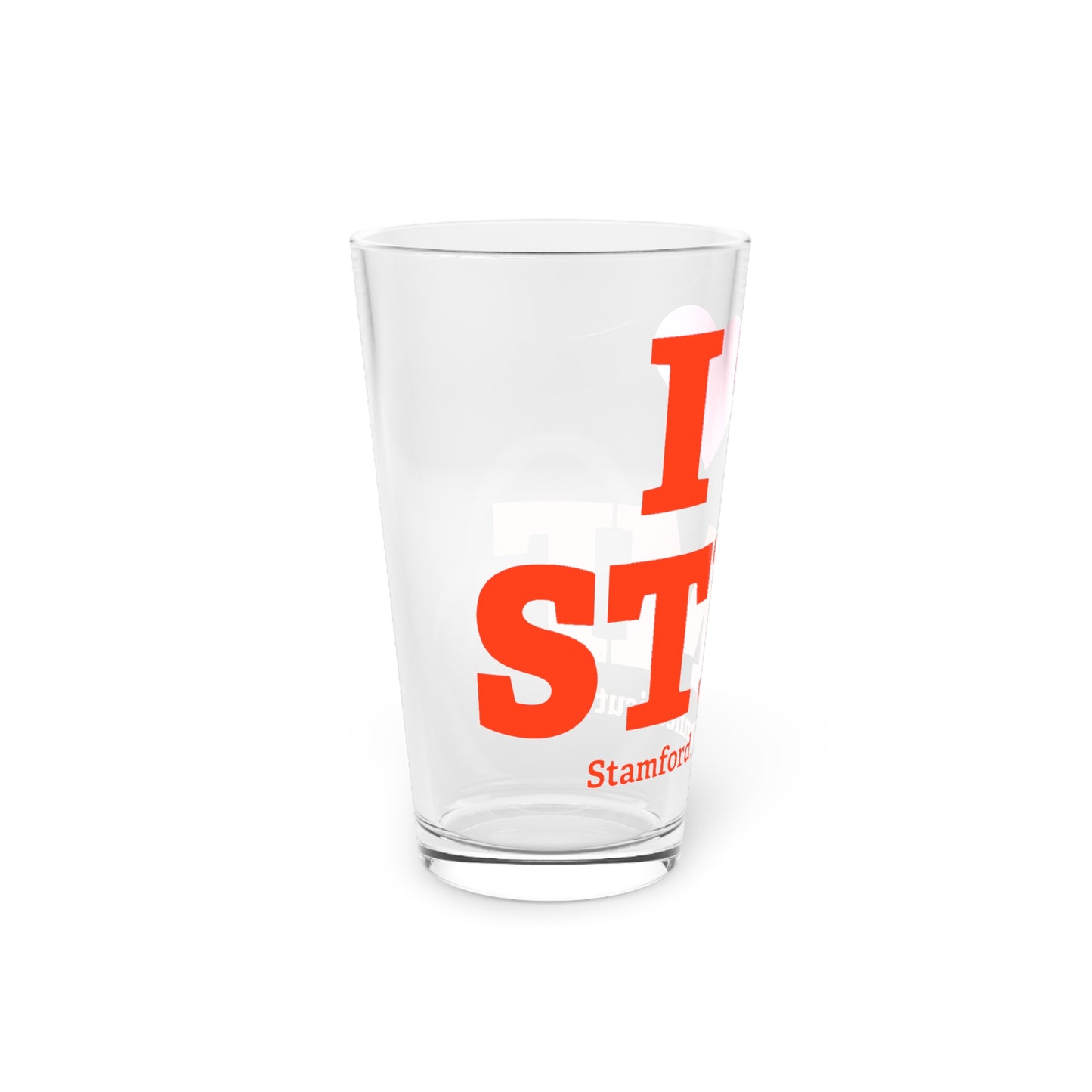 I Heart STMF Pint Glass, 16oz