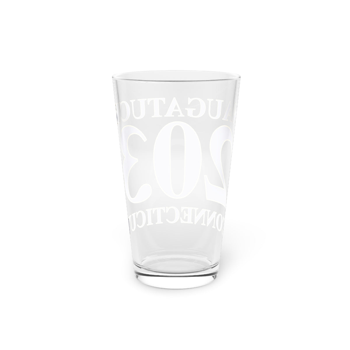 Naugatuck 203 Connecticut Pint Glass, 16oz