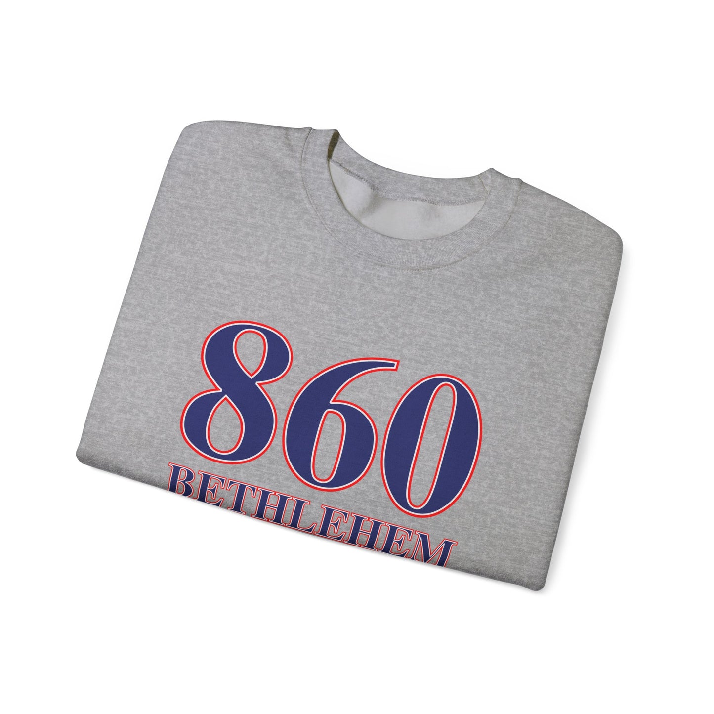 860 Bethlehem Red White & Blue Unisex Heavy Blend™ Crewneck Sweatshirt