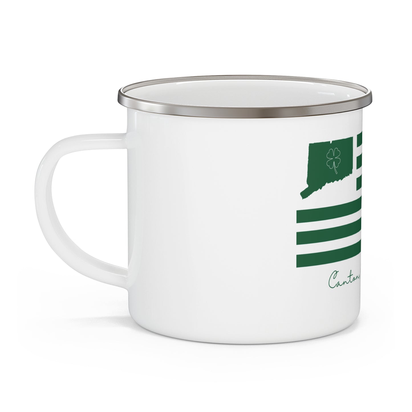 Canton St. Patrick’s Day Flag Enamel Camping Mug