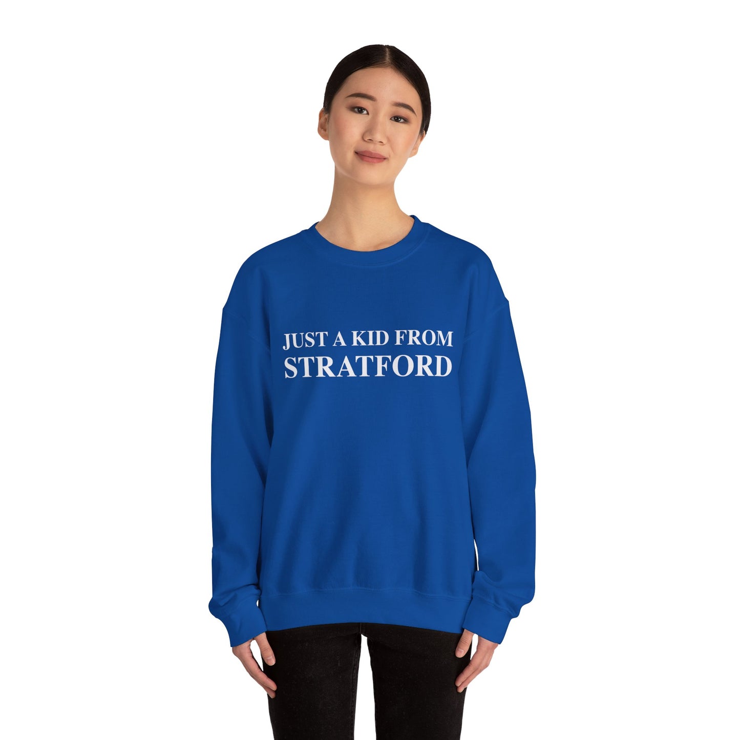 Just a kid from Stratford Unisex Heavy Blend™ Crewneck Sweatshirt