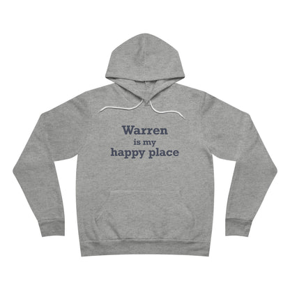 Warren is My Happy Place Unisex Sponge Fleece Pullover Hoodie