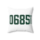 06851 Norwalk Connecticut Zip Code Spun Polyester Square Pillow