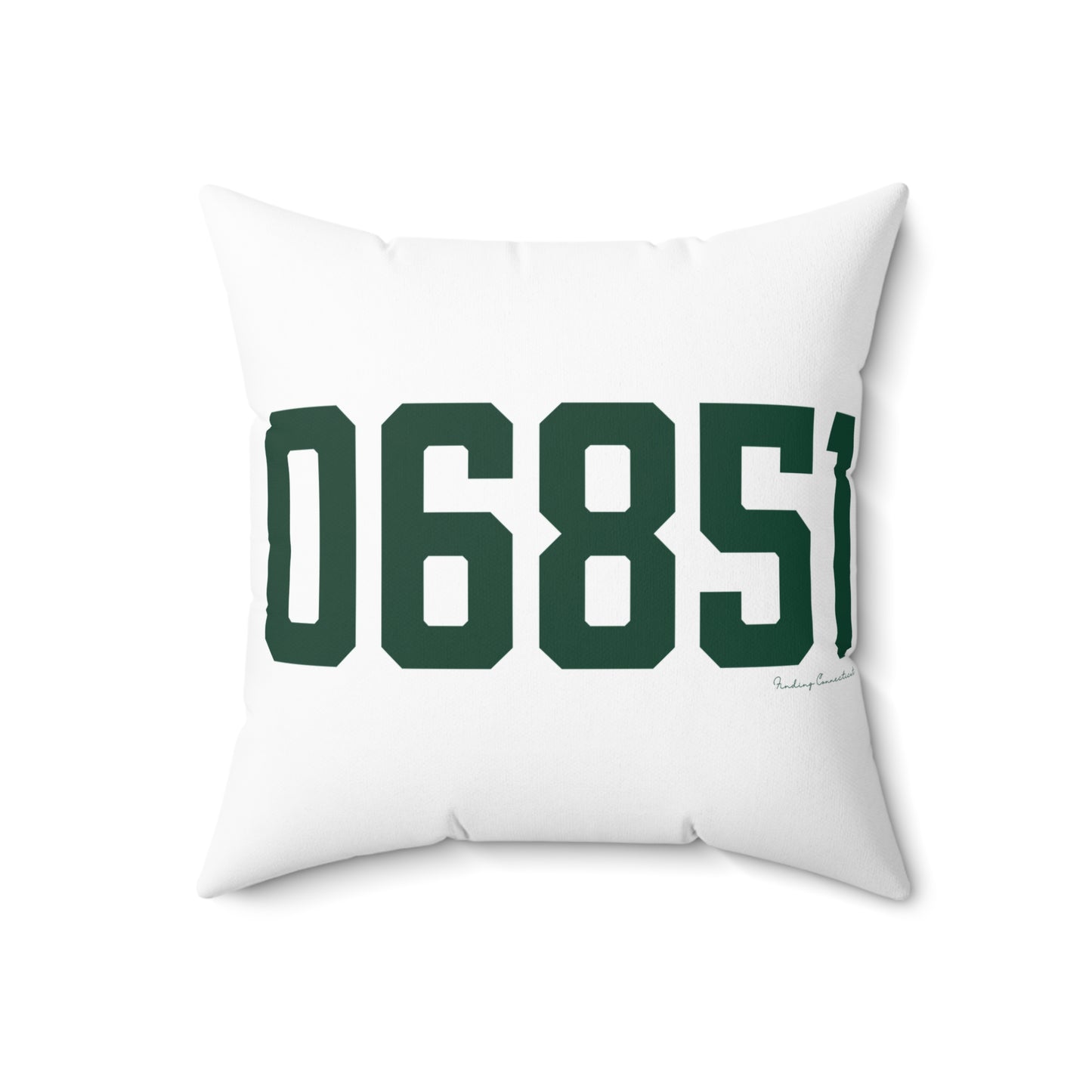 06851 Norwalk Connecticut Zip Code Spun Polyester Square Pillow