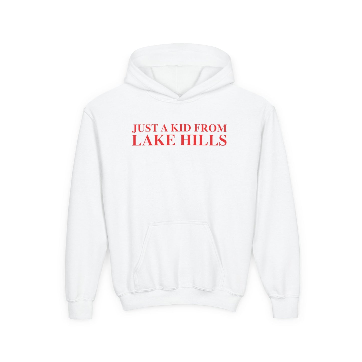 Just a kid from Lake Hills Youth Heavy Blend Hooded Sweatshirt