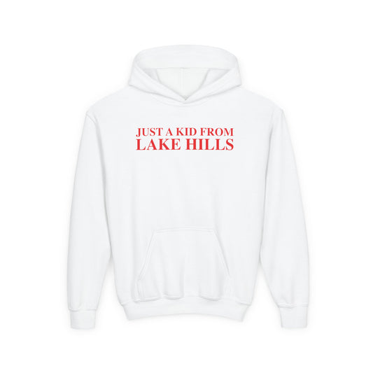 Just a kid from Lake Hills Youth Heavy Blend Hooded Sweatshirt