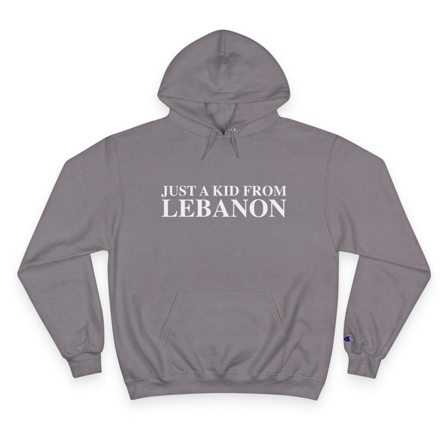 Just a kid from Lebanon Champion Hoodie
