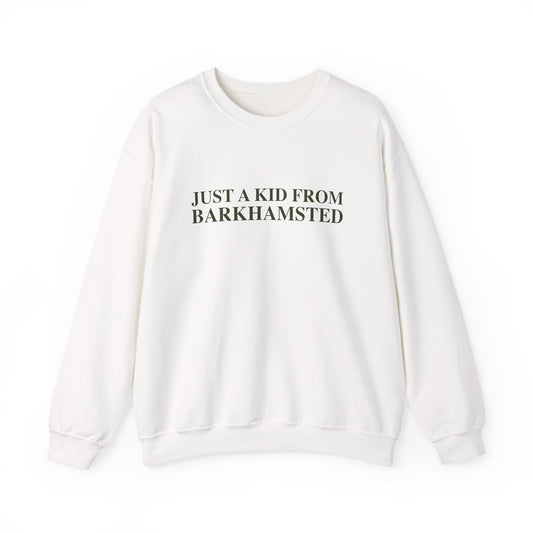 Just a kid from Barkhamsted Unisex Heavy Blend™ Crewneck Sweatshirt