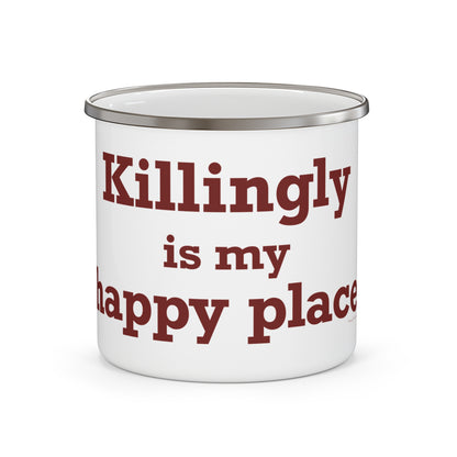 Killingly is My Happy Place Enamel Camping Mug
