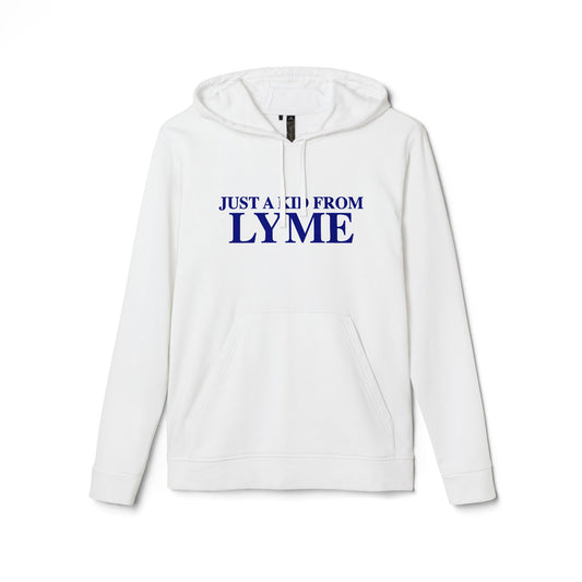 Just a kid from Lyme adidas Unisex Fleece Hoodie