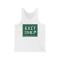 Vintage Exit 39B Merritt Parkway Sign Unisex Jersey Tank Top