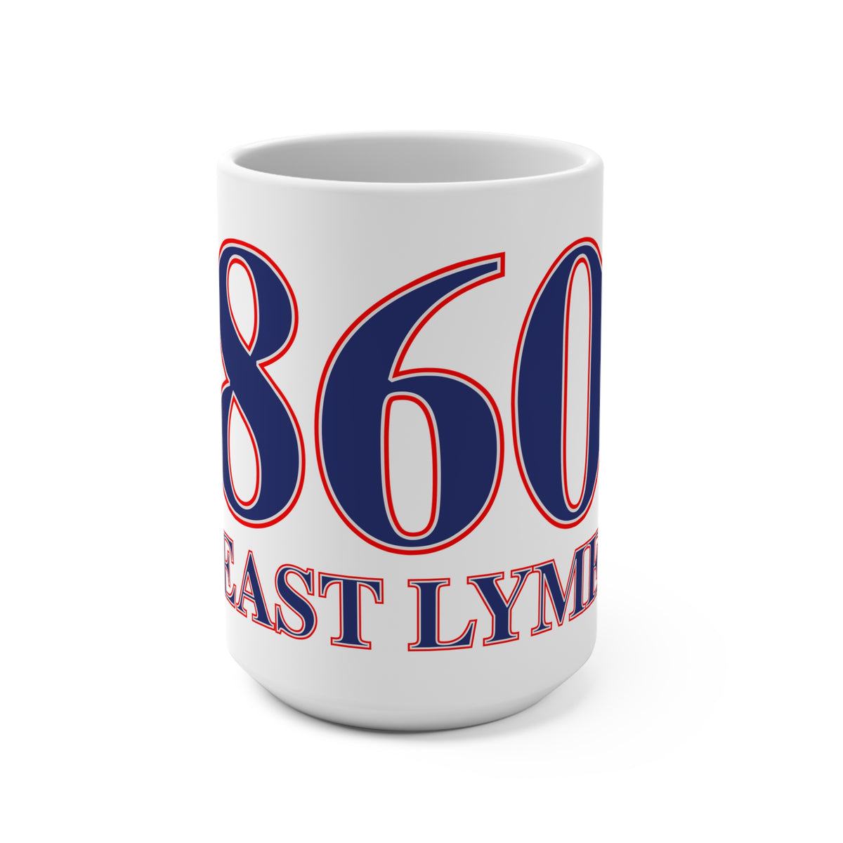 860 East Lyme Red, White & Blue Mug 15oz