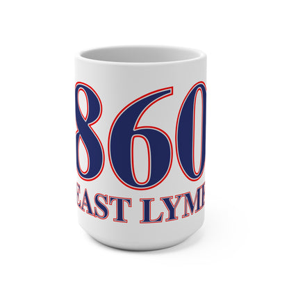 860 East Lyme Red, White & Blue Mug 15oz