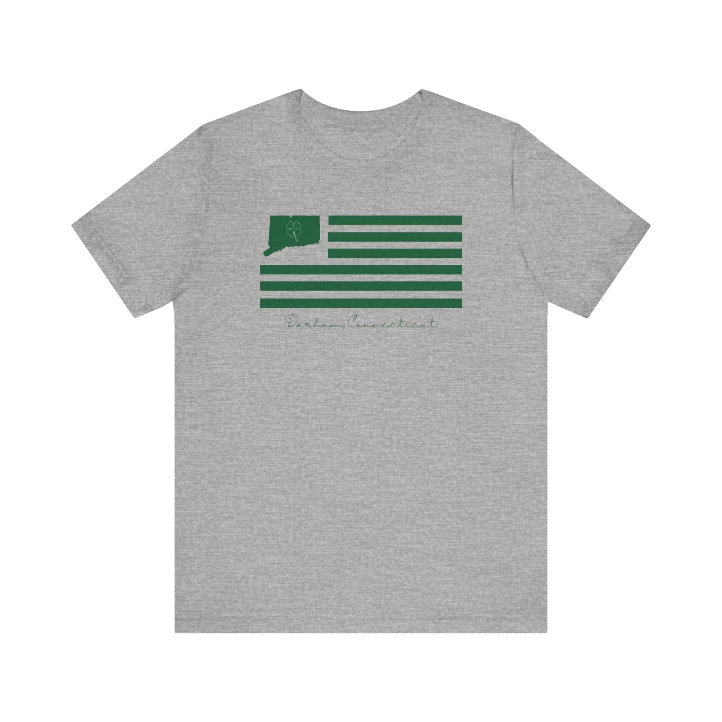 Durham Connecticut St. Patrick’s Day FlagUnisex Jersey Short Sleeve Tee Shirt