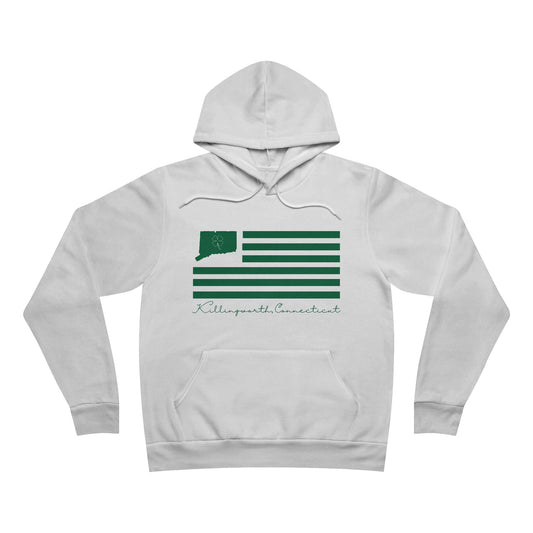 Killingworth Connecticut St. Patrick’s Day Flag Unisex Sponge Fleece Pullover Hoodie