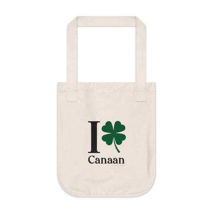 I Clover Canaan Organic Canvas Tote Bag