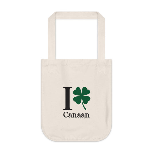 I Clover Canaan Organic Canvas Tote Bag