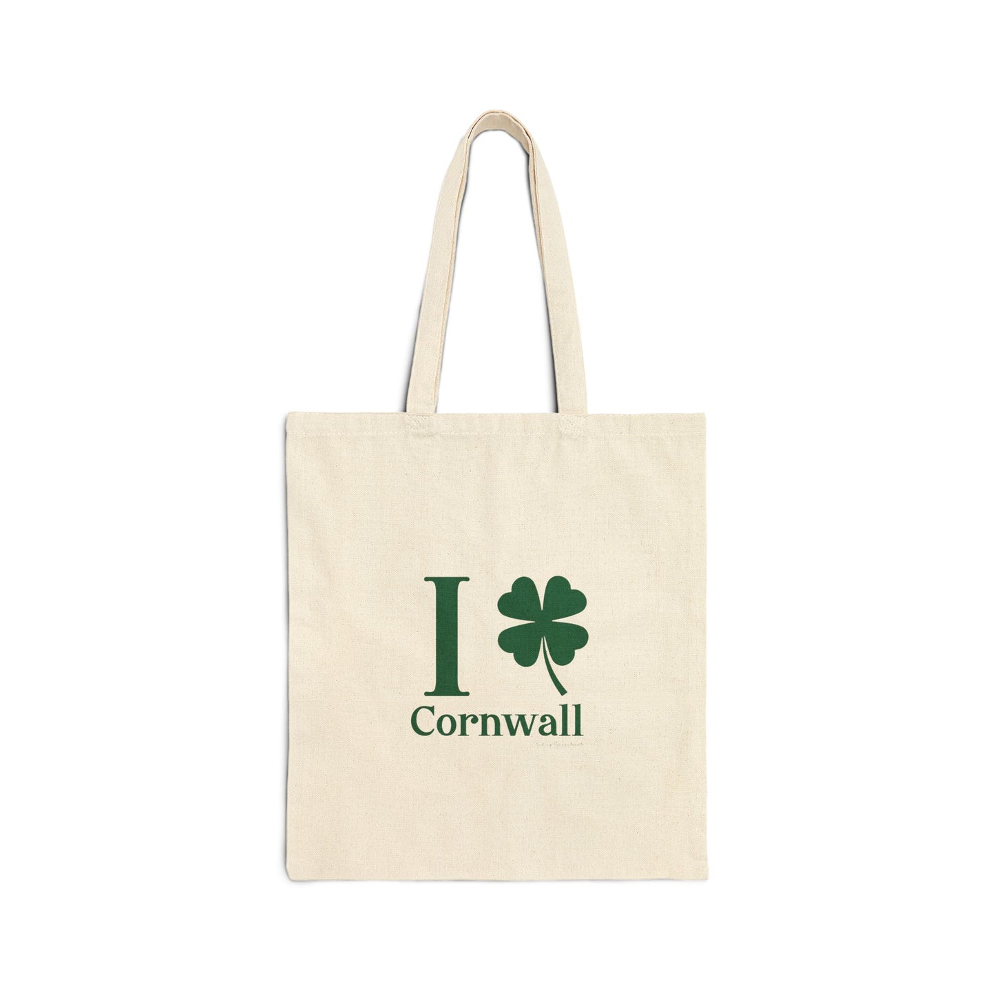 I Clover Cornwall Cotton Canvas Tote Bag
