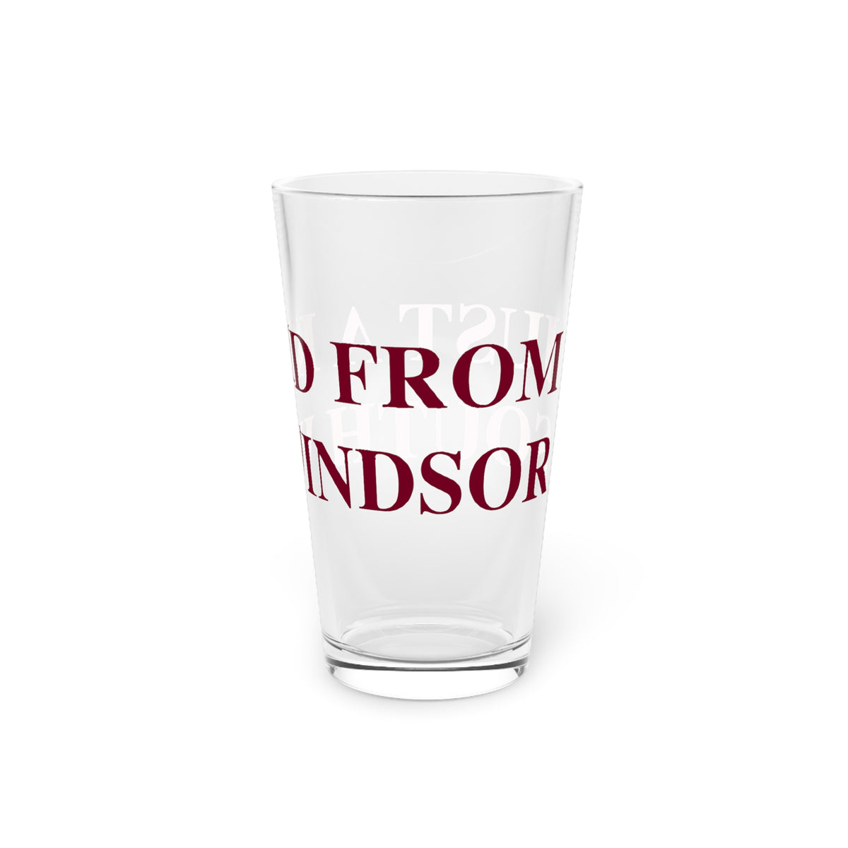 Just a kid from South Windsor Pint Glass, 16oz