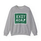 Vintage Exit 40A Merritt Parkway Sign Unisex Heavy Blend™ Crewneck Sweatshirt